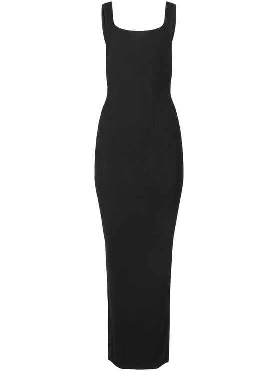 Entire Studios Square Neck Knit Midi Dress