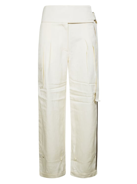 Entire Studios Cropped High Waist Outer Stripe Pants