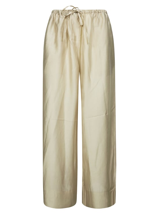Entire Studios Cropped Elastic Drawstring Wide-Leg Pants