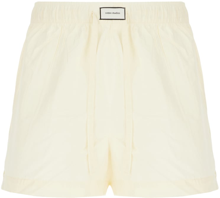 Entire Studios Entire Studios Cream cotton bermuda shorts