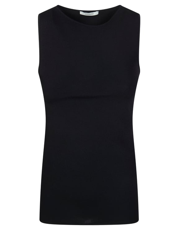 Entire Studios Fitted Sleeveless Boat Neck Top