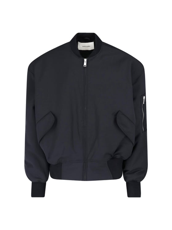 Entire Studios Black Boxy Functional Pocket Jacket