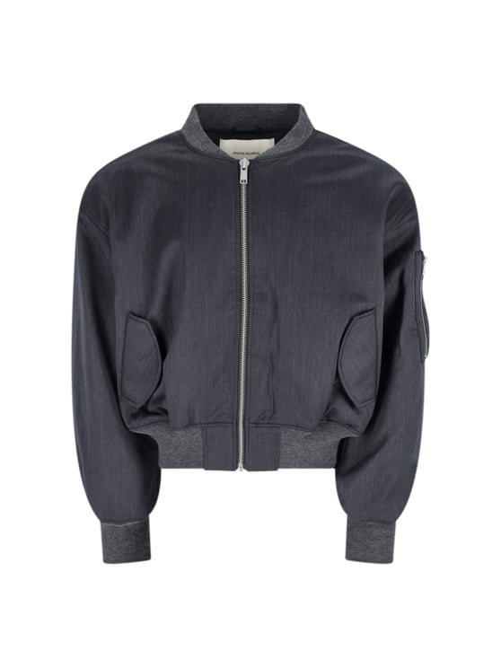 Entire Studios Bomber Jacket with Ribbed Collar