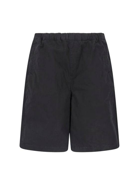 Entire Studios Black Relaxed Fit Adjustable Shorts