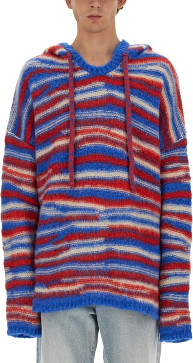 ERL Relaxed Fit Hooded Sweater