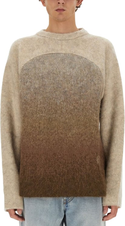 ERL Gradient Mohair Blend Knit With Relaxed Silhouette