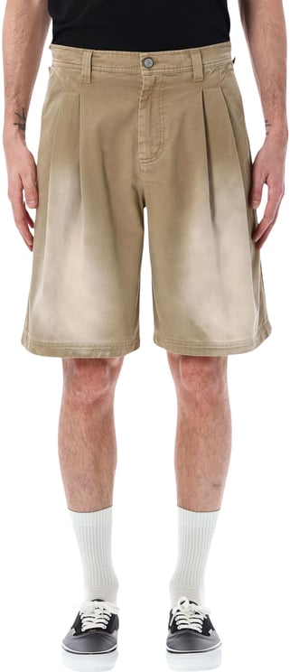 ERL Pleated Chino Shorts Beige