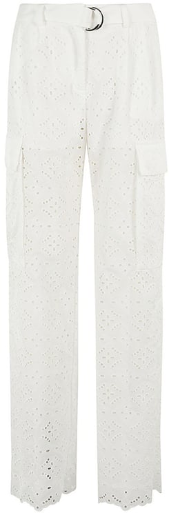 Ermanno Firenze High-Waisted Perforated Pants