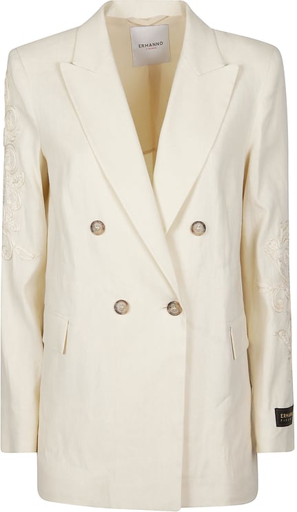 Ermanno Firenze Long Sleeve Jacket Nude