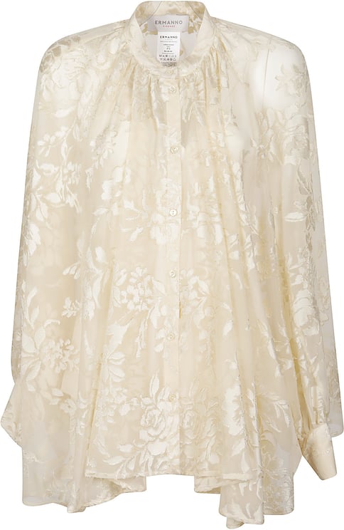 Ermanno Firenze Long Sleeve Shirt Nude