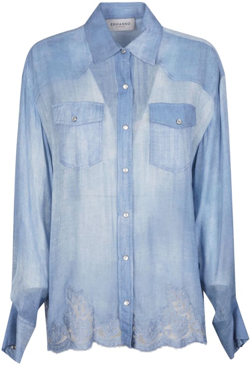 Ermanno Firenze Long Sleeve Shirt Blue