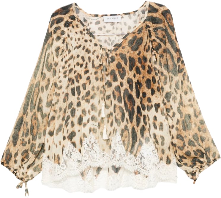 Ermanno Firenze Shirts Leopardato