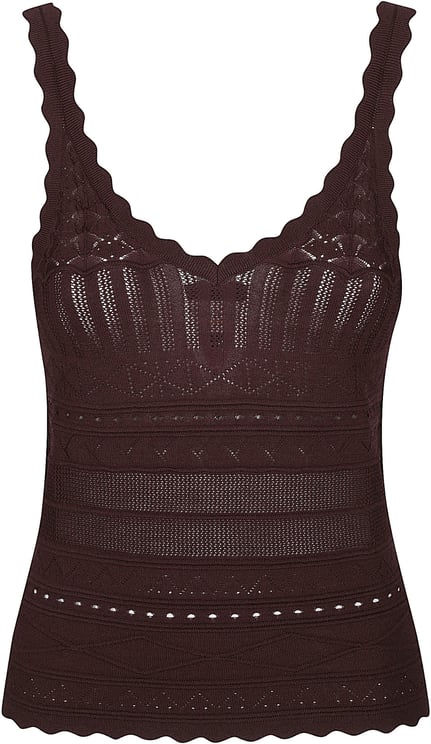 Ermanno Firenze Tantk Top Brown