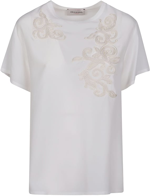 Ermanno Firenze Round Neck T-shirt White