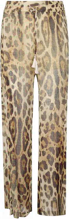 Ermanno Firenze Wide Leg Pajama Pant Nude