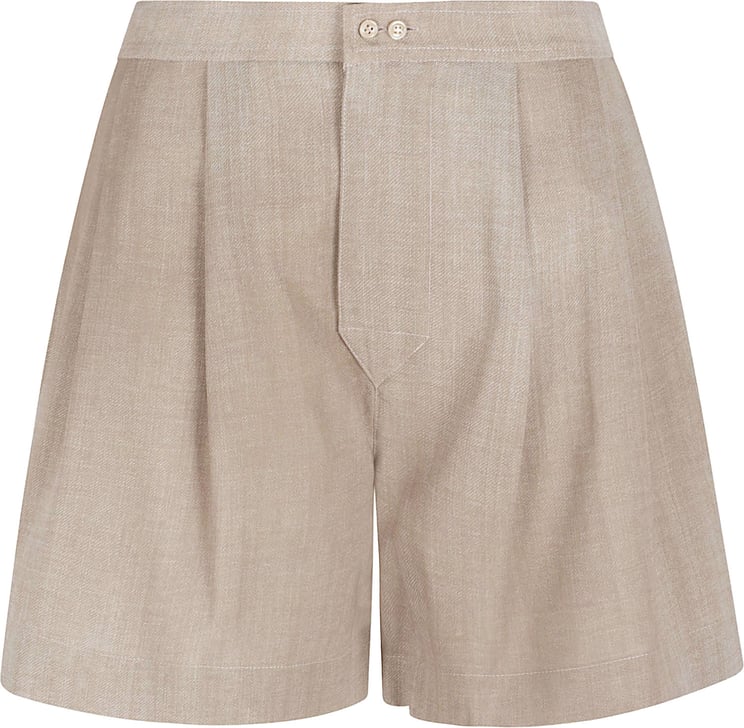 Ermanno Scervino High-Waist Relaxed Fit Shorts with Textured Fabric