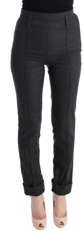 Ermanno Scervino Ermanno Scervino Gray Virgin Wool Skinny Casual Pants