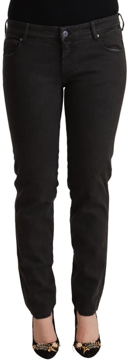 Ermanno Scervino Ermanno Scervino Black Low Waist Skinny Denim Cotton Jeans