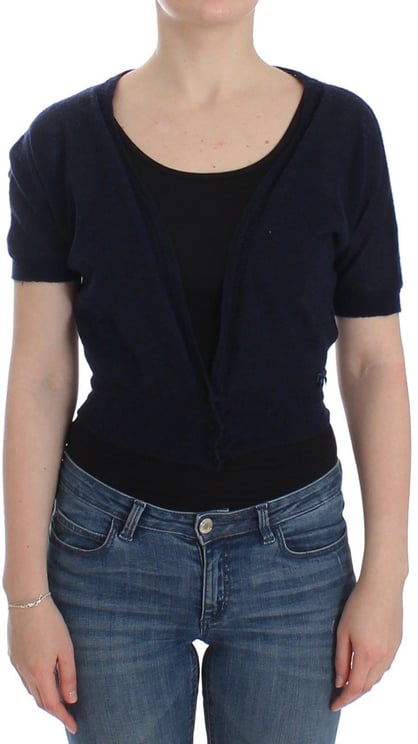 Ermanno Scervino Ermanno Scervino Knit Blue Wool Sweater Cardigan