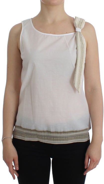 Ermanno Scervino Ermanno Scervino White Top Blouse Tank Shirt Sleeveless