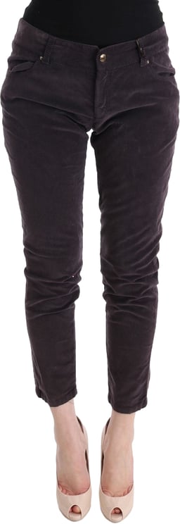 Ermanno Scervino Ermanno Scervino Brown Cotton Cropped Casual Pants