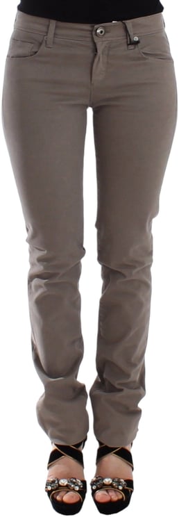 Ermanno Scervino Ermanno Scervino Taupe Beige Slim Jeans Denim Pants Skinny