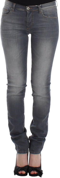 Ermanno Scervino Ermanno Scervino Gray Slim Jeans Denim Pants Skinny Leg Stretch