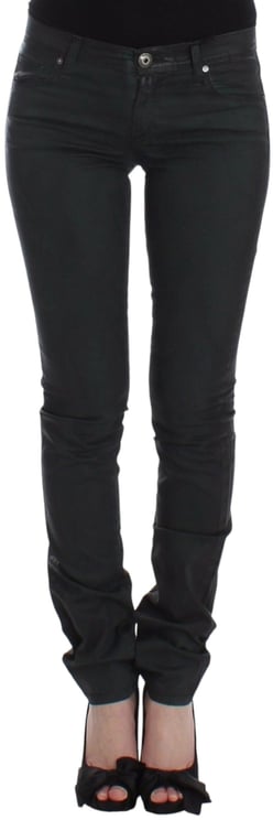 Ermanno Scervino Ermanno Scervino Green Slim Jeans Denim Pants Straight Leg Stretch