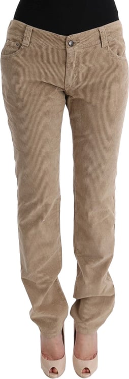 Ermanno Scervino Ermanno Scervino Beige Cotton Velvet Regular Fit Pants