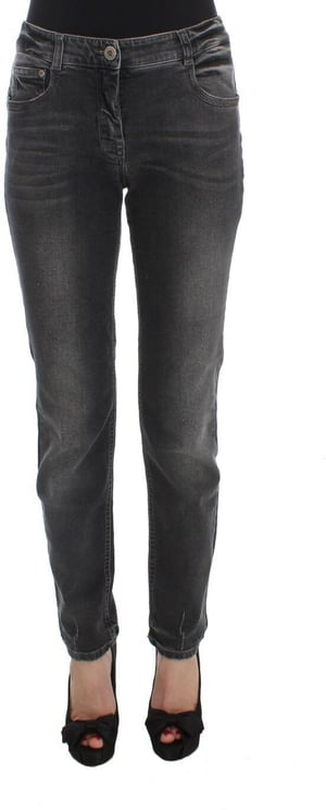 Ermanno Scervino Ermanno Scervino Gray Wash Cotton Blend Stretch Jeans Pants