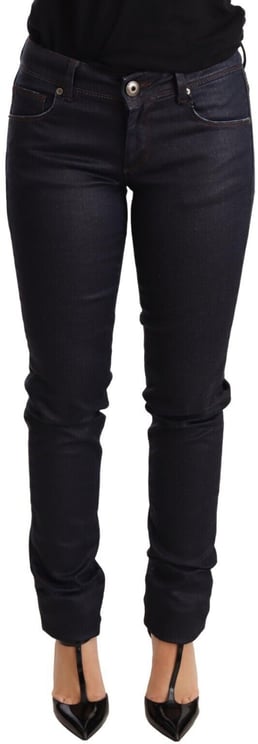 Ermanno Scervino Ermanno Scervino Blue Low Waist Skinny Slim Trouser Cotton  Jeans