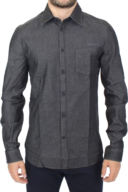Ermanno Scervino Ermanno Scervino Denim Jeans Cotton Casual Gray Stretch Shirt