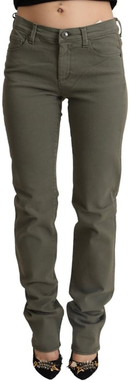 Ermanno Scervino Ermanno Scervino Gray Low Waist Cotton Skinny Denim Trouser Jeans