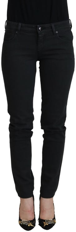 Ermanno Scervino Ermanno Scervino Black Cotton Slim Fit Women Denim Jeans