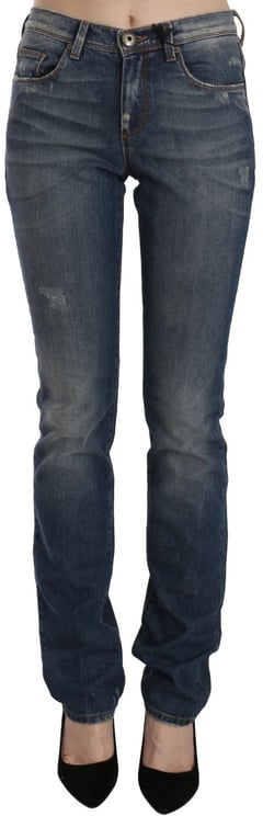 Ermanno Scervino Ermanno Scervino Blue Washed Boot Cut Casual Denim Pants Jeans