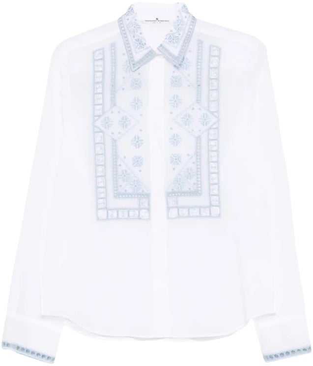 Ermanno Scervino camicia con ricamo divers