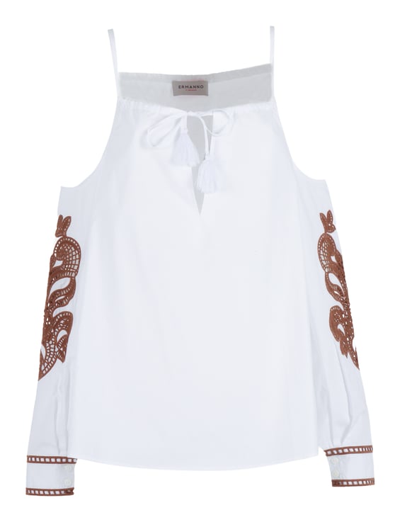 Ermanno Scervino Loose Fit Lace Blouse