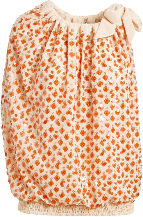 Essentiel Antwerp Essentiel Antwerp Sequin Smocked Top Tops Off White Jocelyn