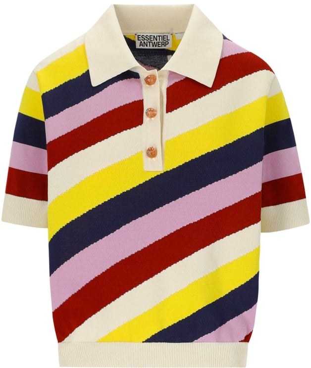 Essentiel Antwerp ESSENTIEL ANTWERP JOLLOW MULTICOLORED POLO SHIRT