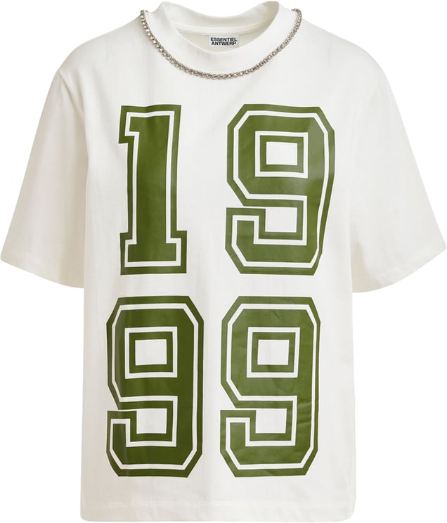 Essentiel Antwerp Essentiel Antwerp Printed Fit Tee T-shirts Off White Jisos