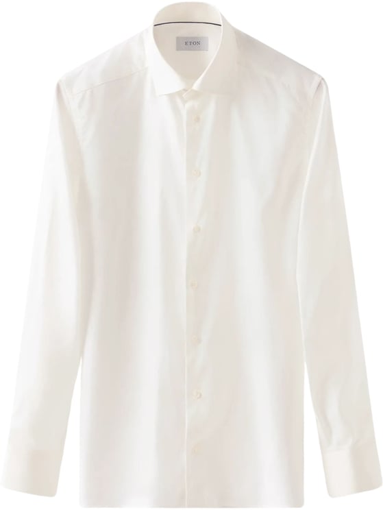 Eton Eton Solid Signature Twill Shirt Lange Mouw Overhemden Ecru 100012342