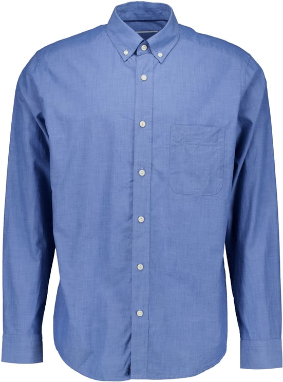 Eton Eton Solid Chambray Shirt Lange Mouw Overhemden Blauw 100014782