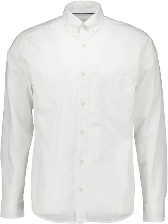 Eton Eton Solid Chambray Shirt Lange Mouw Overhemden Wit 100014782