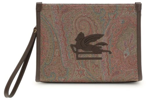 Etro Etro Multicolor Cotton Clutch Bag
