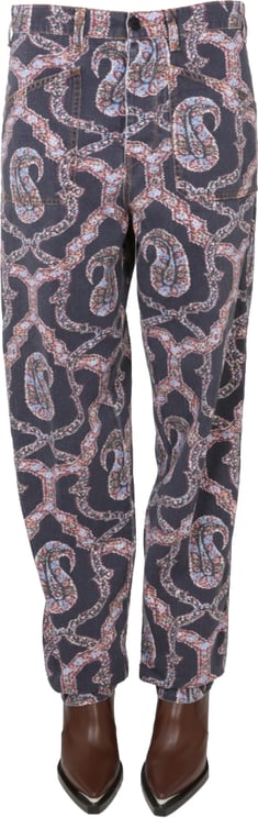 Etro Paisley Denim Pants
