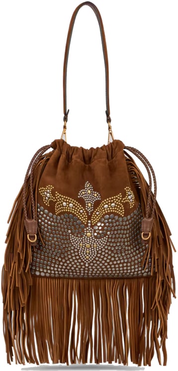 Etro Kalispera Medium Studs Fringes