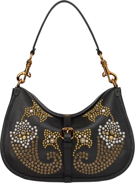 Etro Pony Medium Crossbody Black Embellished