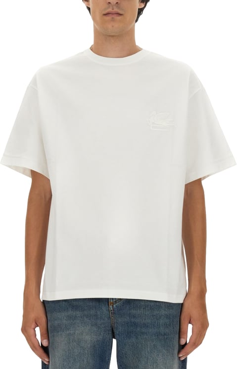 Etro T-Shirt Featuring Pegasus Embroidery