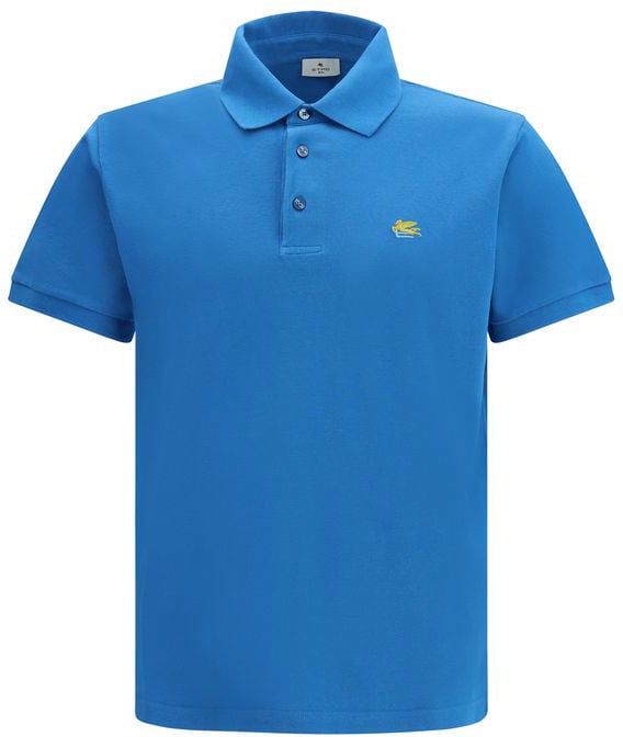 Etro Etro Blue Cotton Polo Shirt
