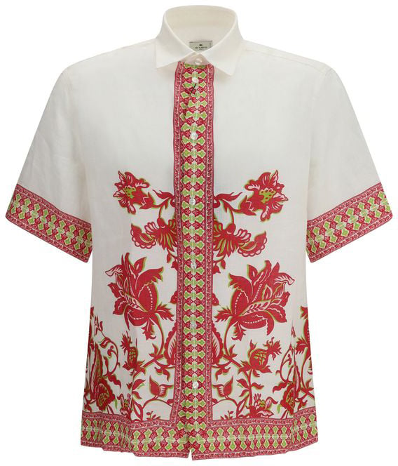 Etro Etro Multicolor Linen Pattern Shirt